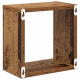 Scaffali da parete 4 pcs Legno vecchio Legno truciolato