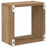 Scaffali da parete 2 pcs Rovere artigianale 26 x 15 x 26 cm