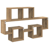 Scaffale da parete A parete rovere artigianale 82 x 15 x 51 cm