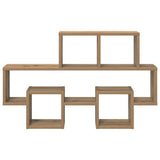 Scaffale da parete A parete rovere artigianale 82 x 15 x 51 cm