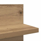 Scaffale da parete A parete 2 pcs Rovere artigianale