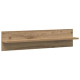 Scaffale da parete A parete 2 pcs Rovere artigianale