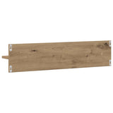Scaffale da parete A parete 2 pcs Rovere artigianale