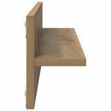 Scaffale da parete A parete 2 pcs Rovere artigianale