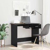 Scrivania Rovere Nero 100 x 50 x 76 cm Legno truciolato
