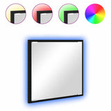 Specchio da bagno LED con specchio Rovere Nero 40 x 37 x 8.5 cm