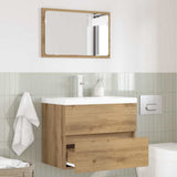 Set di mobili per il bagno 2 pz Rovere artigianale