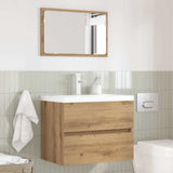 Set di mobili per il bagno 2 pz Rovere artigianale
