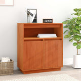 Credenza Marrone cerato 70 x 34 x 80 cm Pino massello