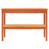 Tavolo consolle con lo scaffale Cera marrone 110 x 40 x 75 cm
