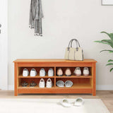 Panca per scarpe Cera marrone 110 x 38 x 45.5 cm