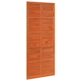 Porta del fienile Marrone Legno di pino massello