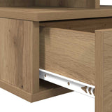 Comodino flottante 2 pz Rovere artigianale 40 x 31 x 28 cm