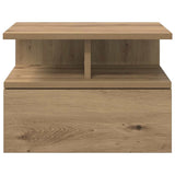 Comodino flottante 2 pz Rovere artigianale 40 x 31 x 28 cm