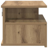 Comodino flottante 2 pz Rovere artigianale 40 x 31 x 28 cm