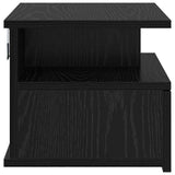 Comodino flottante con cassetto Rovere Nero 40 x 31 x 28 cm