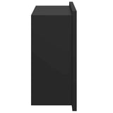 Nicchia per doccia Nero 30 x 20 x 9,5 cm Acciaio inossidabile