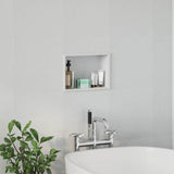 Nicchia per doccia Bianco 30 x 20 x 9,5 cm Acciaio inossidabile
