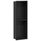 Nicchia per doccia Nero 60 x 20 x 9,5 cm Acciaio inossidabile