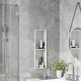Nicchia per doccia Bianco 60 x 20 x 9,5 cm Acciaio inossidabile