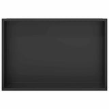 Nicchia per doccia Nero 45 x 30 x 9,5 cm Acciaio inossidabile