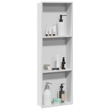 Nicchia per doccia Bianco 90 x 30 x 9,5 cm Acciaio inossidabile