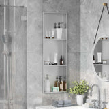 Nicchia per doccia Argento 90 x 30 x 9,5 cm