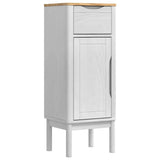 Mobile da Bagno con cassetto FLORO Bianco 35 x 30 x 90 cm
