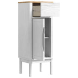 Mobile da Bagno con cassetto FLORO Bianco 35 x 30 x 90 cm