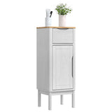 Mobile da Bagno con cassetto FLORO Bianco 35 x 30 x 90 cm