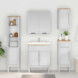Armadio per Lavabo da Bagno FLORO Bianco 60 x 40 x 80 cm