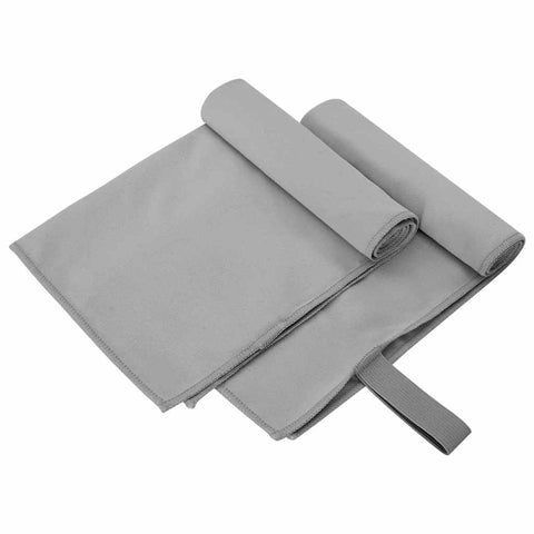 Asciugamani Sportivi 2 pcs Grigio scuro 50 x 30 cm