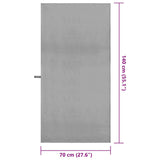 Asciugamani Sportivi 2 pcs Grigio scuro 140 x 70 cm