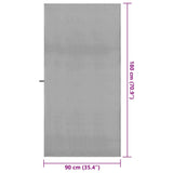 Asciugamani Sportivi 2 pcs Grigio scuro 90 x 180 cm