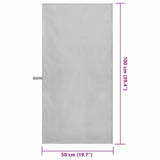 Asciugamani Sportivi 2 pcs Grigio 100 x 50 cm