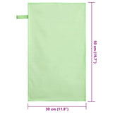 Asciugamani Sportivi 2 pcs Verde 50 x 30 cm