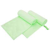 Asciugamani Sportivi 2 pcs Verde 200 x 100 cm