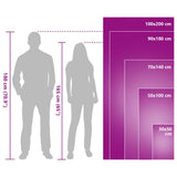 Asciugamani Sportivi 2 pcs Viola 50 x 30 cm