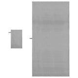 Set di Asciugamani Sportivi 2 pcs Grigio scuro Tessuto