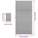 Set di Asciugamani Sportivi 2 pcs Grigio scuro Tessuto