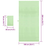 Set di Asciugamani Sportivi 2 pcs Verde Tessuto