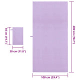 Set di Asciugamani Sportivi 2 pcs Viola Tessuto