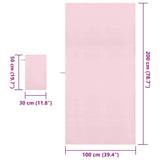 Set di Asciugamani Sportivi 2 pcs Rosa Tessuto