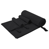 Set di Asciugamani Sportivi 3 pcs Nero Poliestere e poliammide