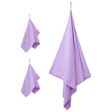 Set di Asciugamani Sportivi 3 pcs Viola Poliestere e poliammide