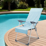 Asciugamani per Sedia Outdoor 2 pcs Blu 130 x 60 cm