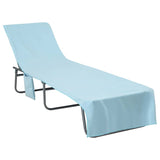 Asciugamani per lettino 2 pcs Blu 210 x 75 cm