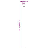 Pali per Recinzione 12 pcs Verde 80 cm