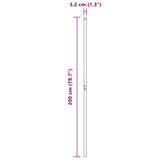 Pali per Recinzione 2 pcs Verde Acciaio Verniciato a Polvere