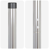 Palo della recinzione 12 pcs Argento